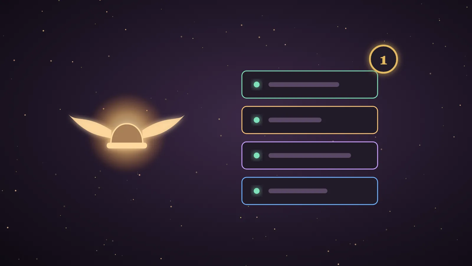 A glowing server tower in a dark aubergine room with a golden Hermes wing emblem and a phone beside it showing a chat bubble, illustrating the best Hermes Agent VPS