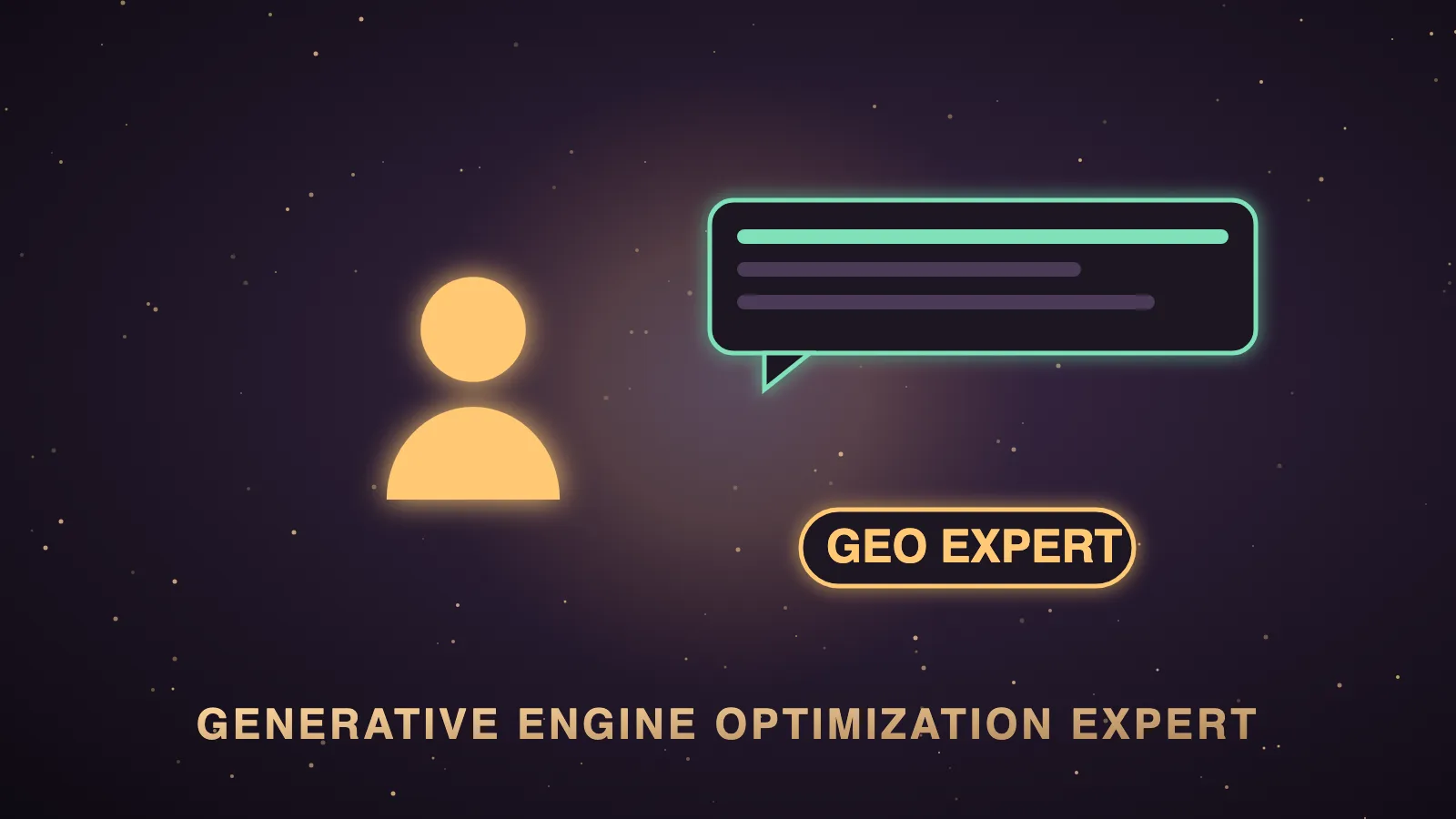 A dark Agent OS dashboard where an expert's portrait card sits at the centre of glowing AI answer panels for ChatGPT, Gemini, Claude, Perplexity and Google, with agents logging citations into a shared memory timeline