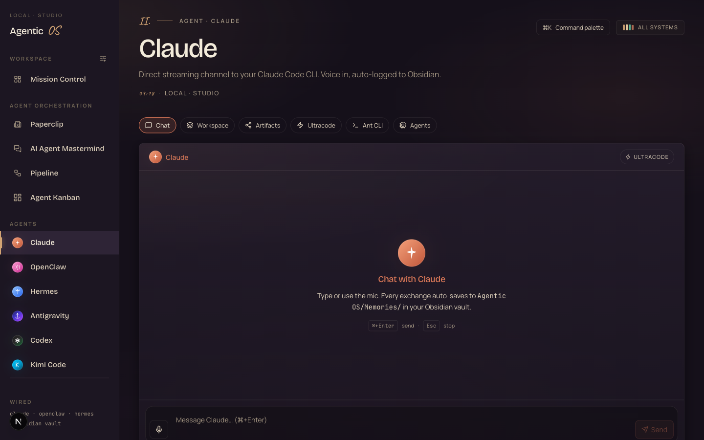 Claude tab