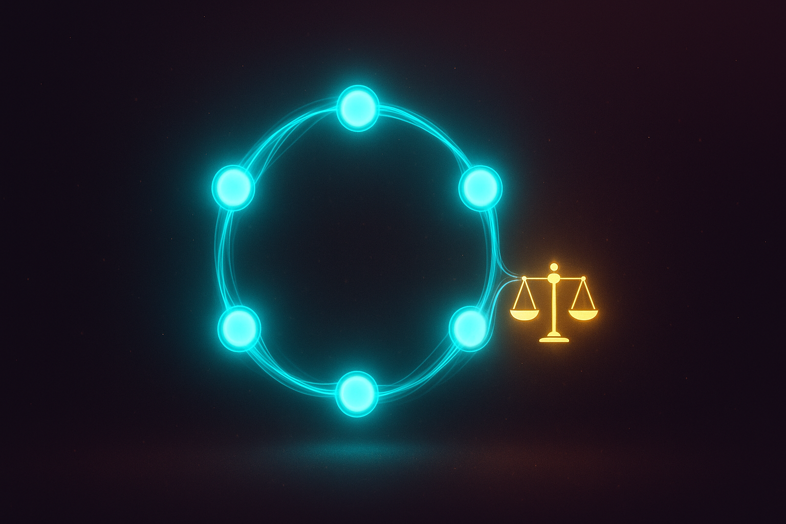 The agent loops — a glowing feedback ring with an independent judge