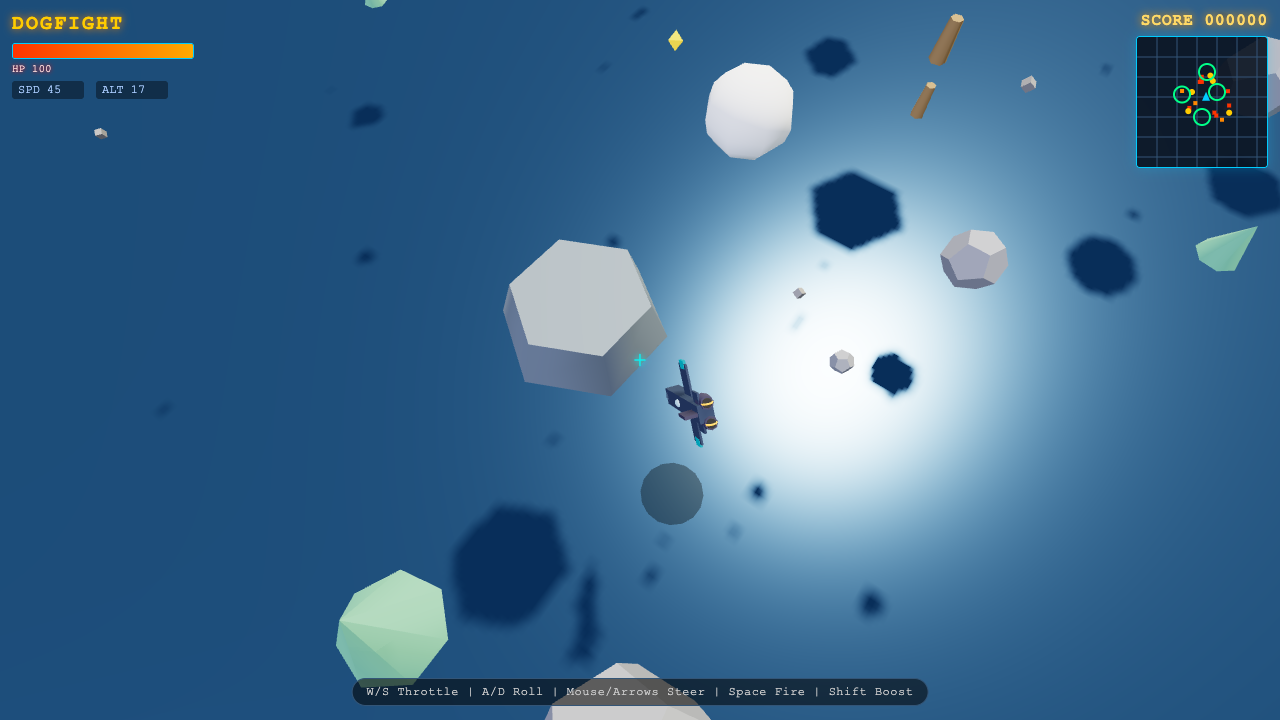 DeepSeek V4 Pro build of Dogfight