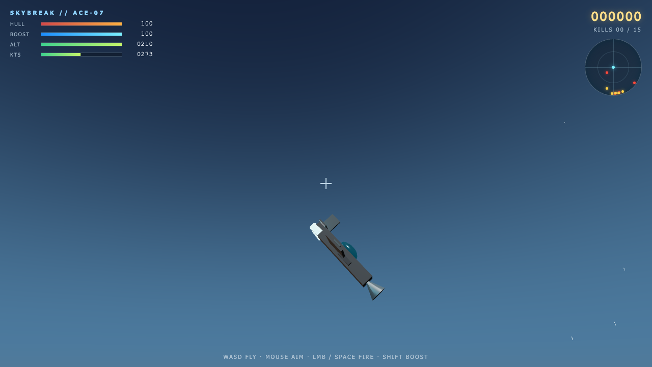 Grok 4.6 build of Dogfight