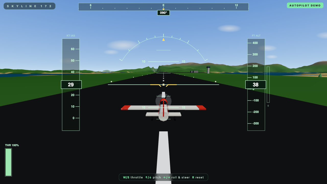 Claude Fable 5 build of Flight Simulator