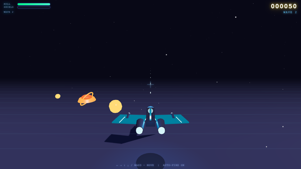 DeepSeek V4 Pro build of Neon Blaster