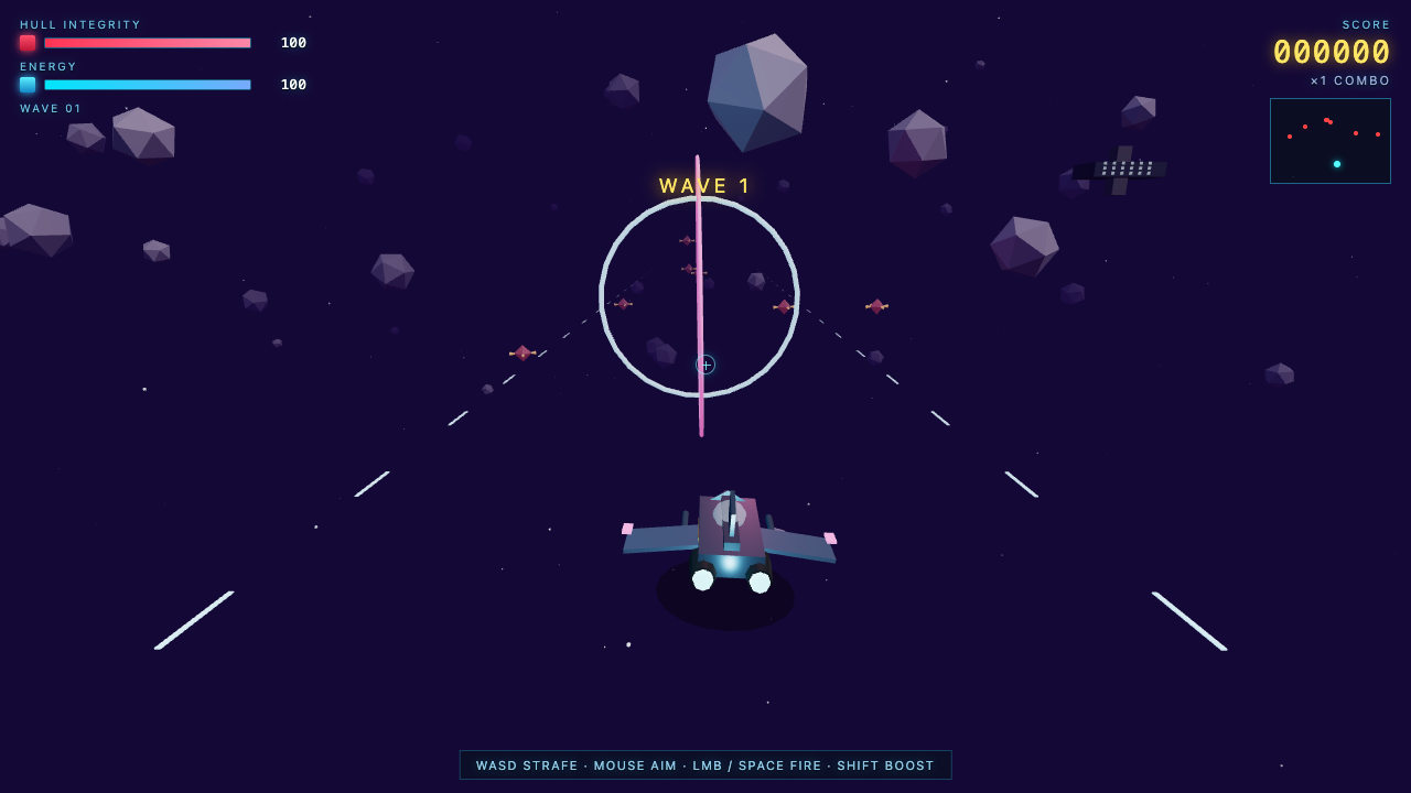 Grok 4.6 build of Neon Blaster