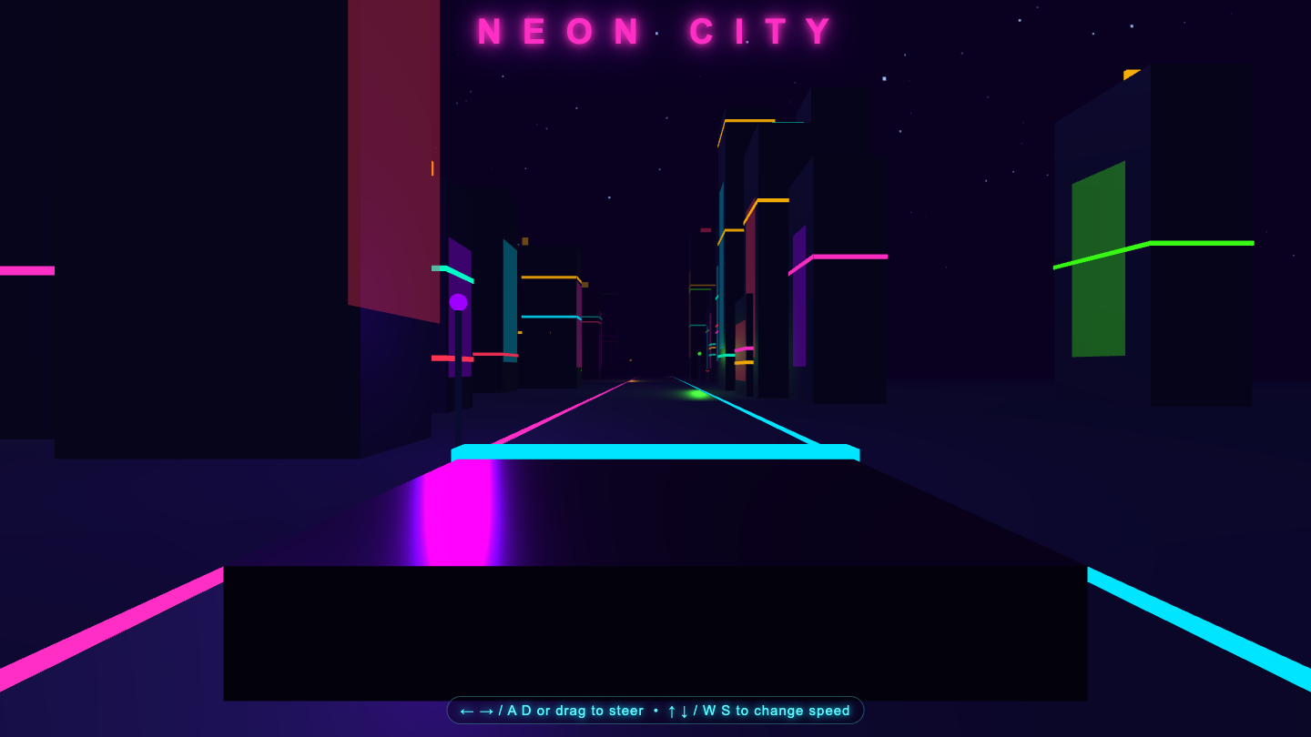 Claude Fable 5 build of Neon City
