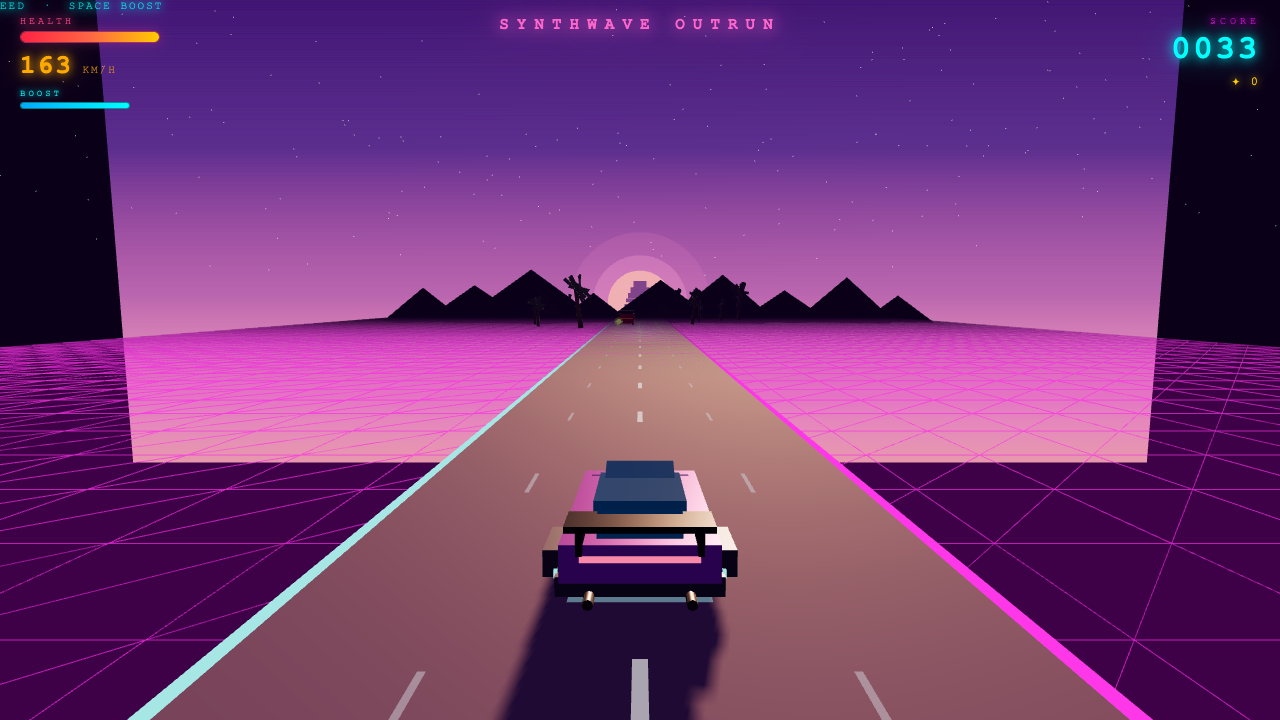 DeepSeek V4 Pro build of Outrun