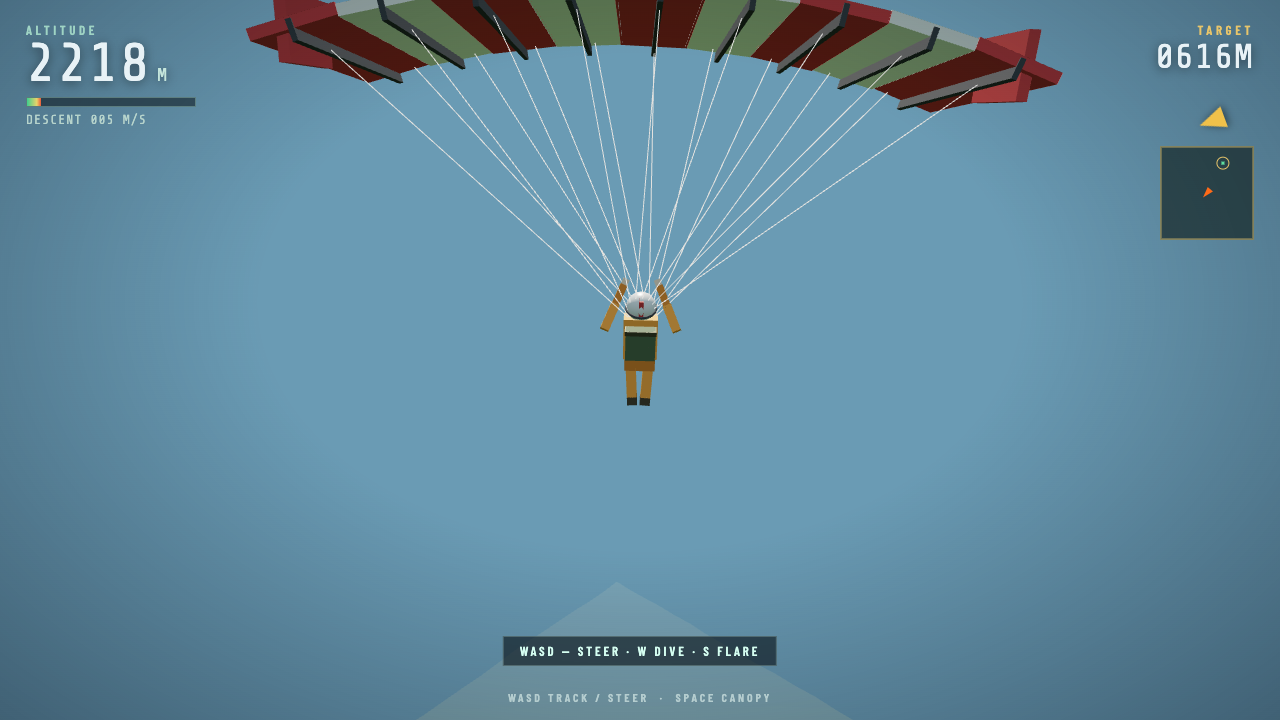 Grok 4.6 build of Parachute Drop