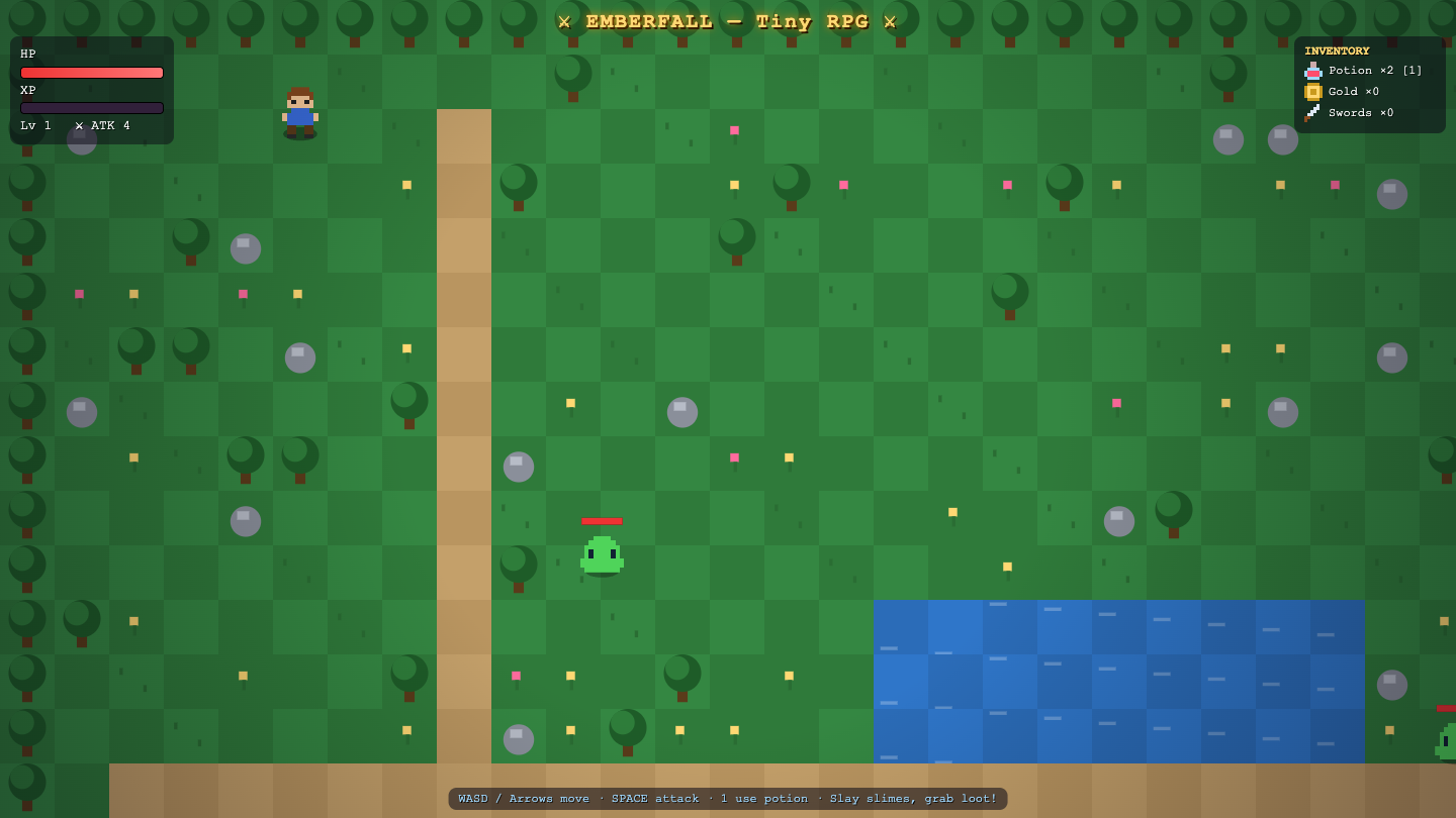 Claude Fable 5 build of Top-down RPG