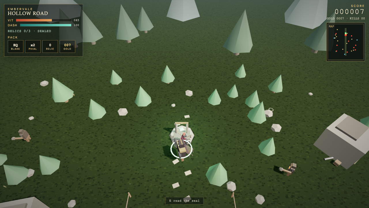 Grok 4.7 one-shot build of rpg — GoldieBench playtest frame