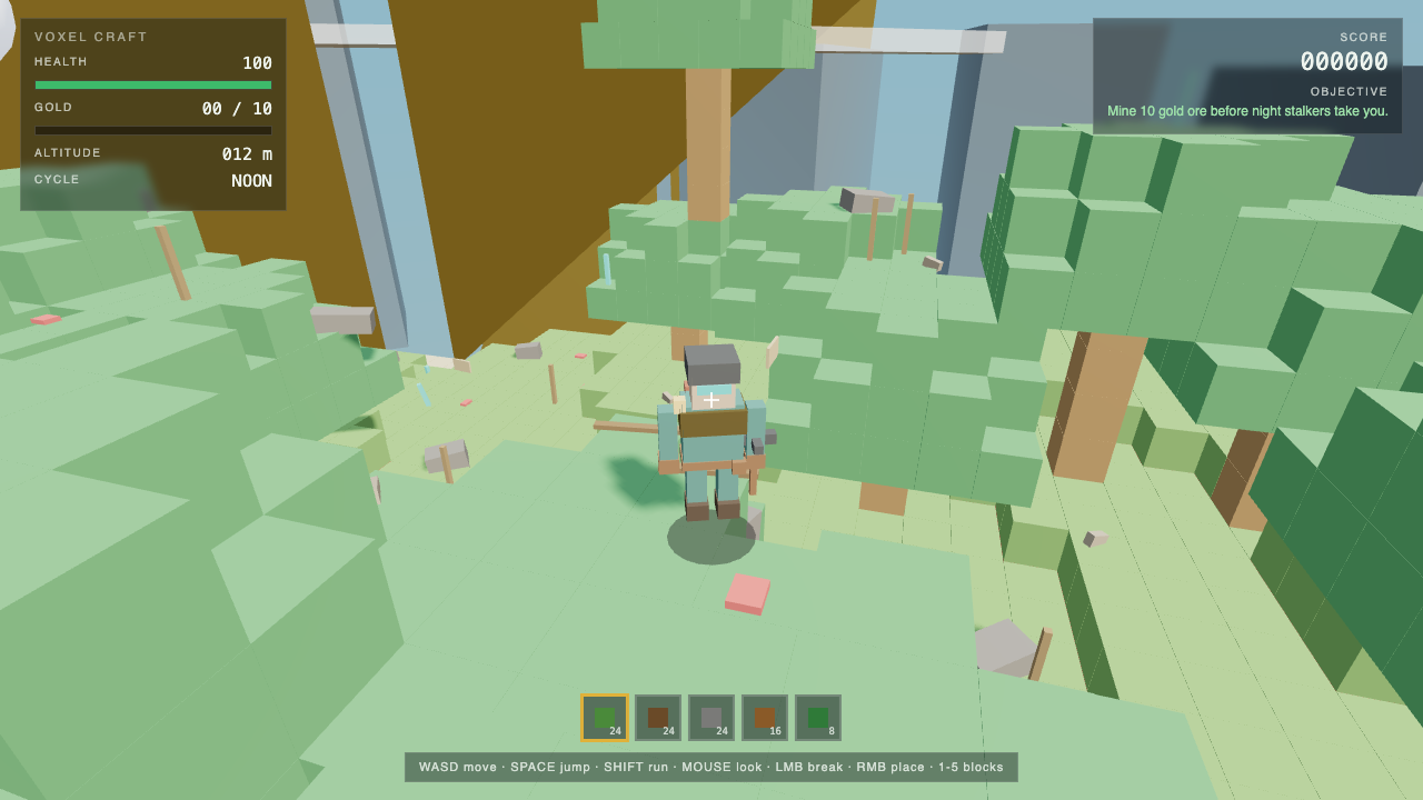 Grok 4.6 build of Voxel Craft