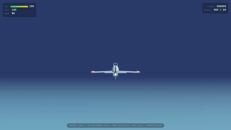 Dogfight — one-shot build by DeepSeek V4 Flash