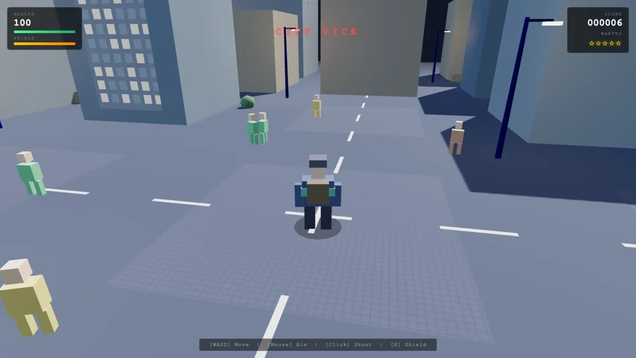 Street Sim — one-shot build by DeepSeek V4 Flash