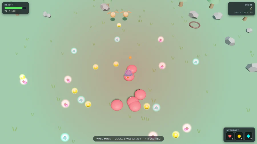 Top-Down RPG — one-shot build by DeepSeek V4 Flash