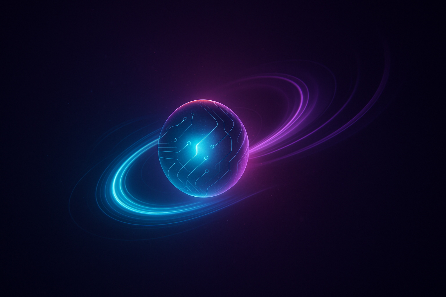 Grok 4.5 — a glowing frontier AI core