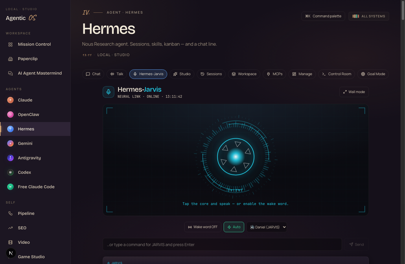 Hermes-Jarvis voice assistant