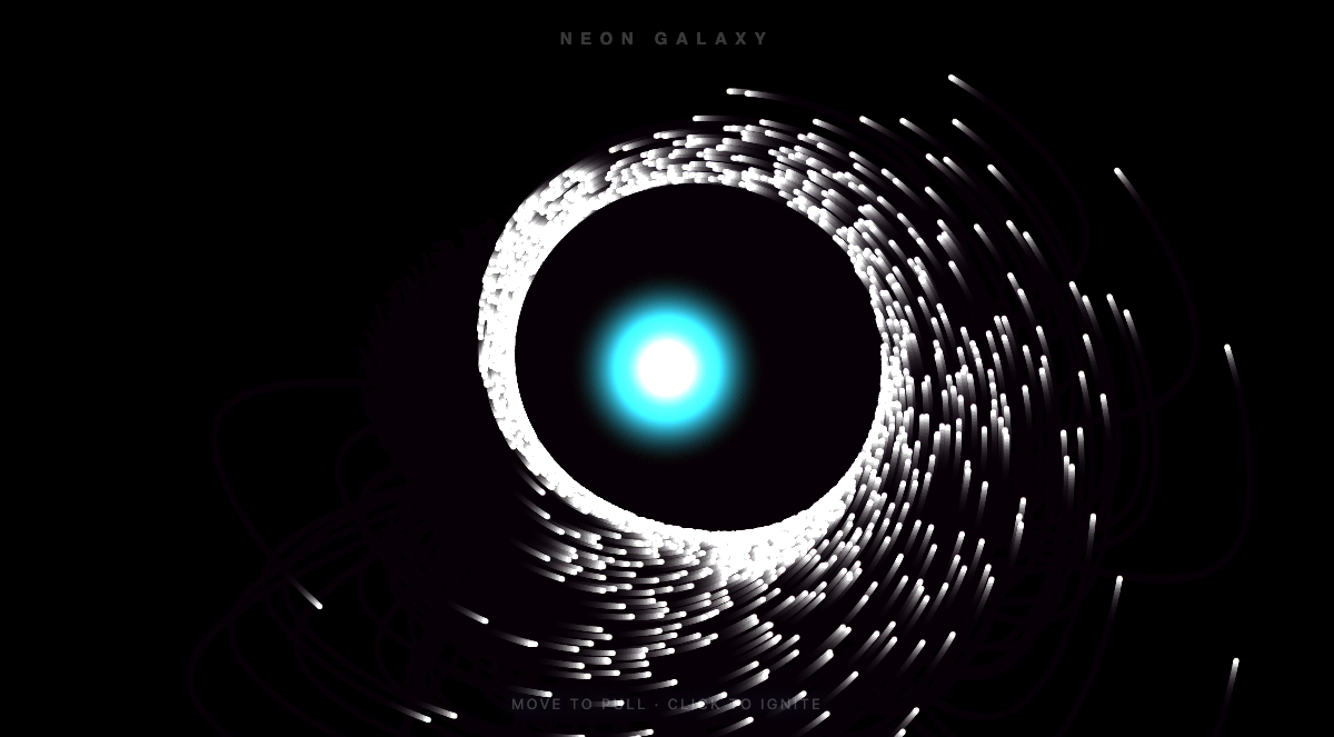 Neon Particle Galaxy