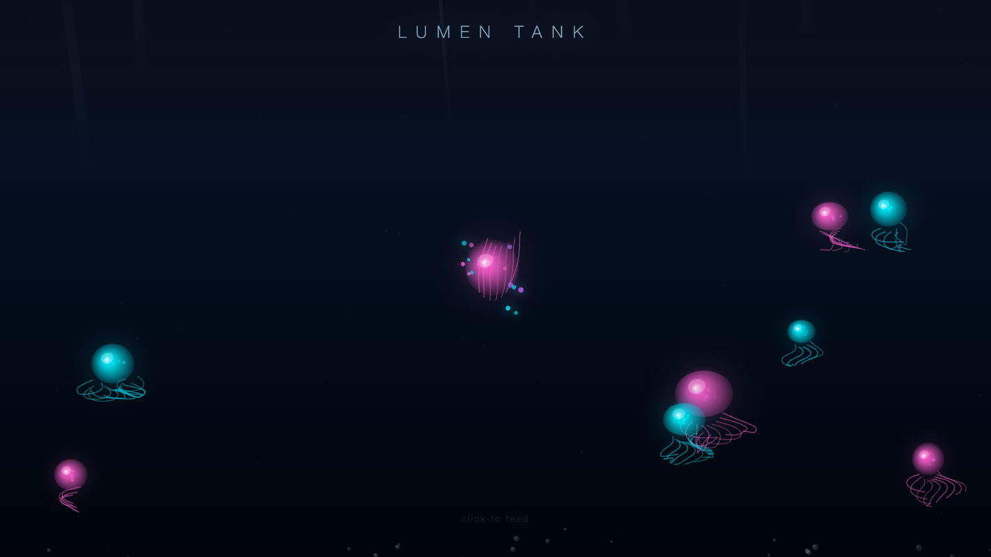 Lumen Tank — bioluminescent jellyfish tank built by the free router
