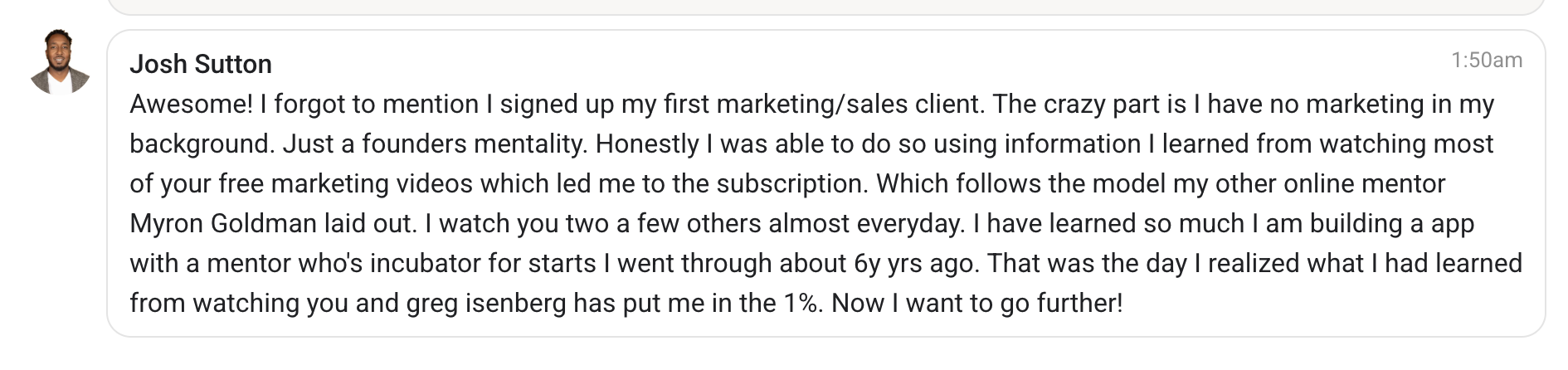 AI Profit Boardroom member testimonial #207
