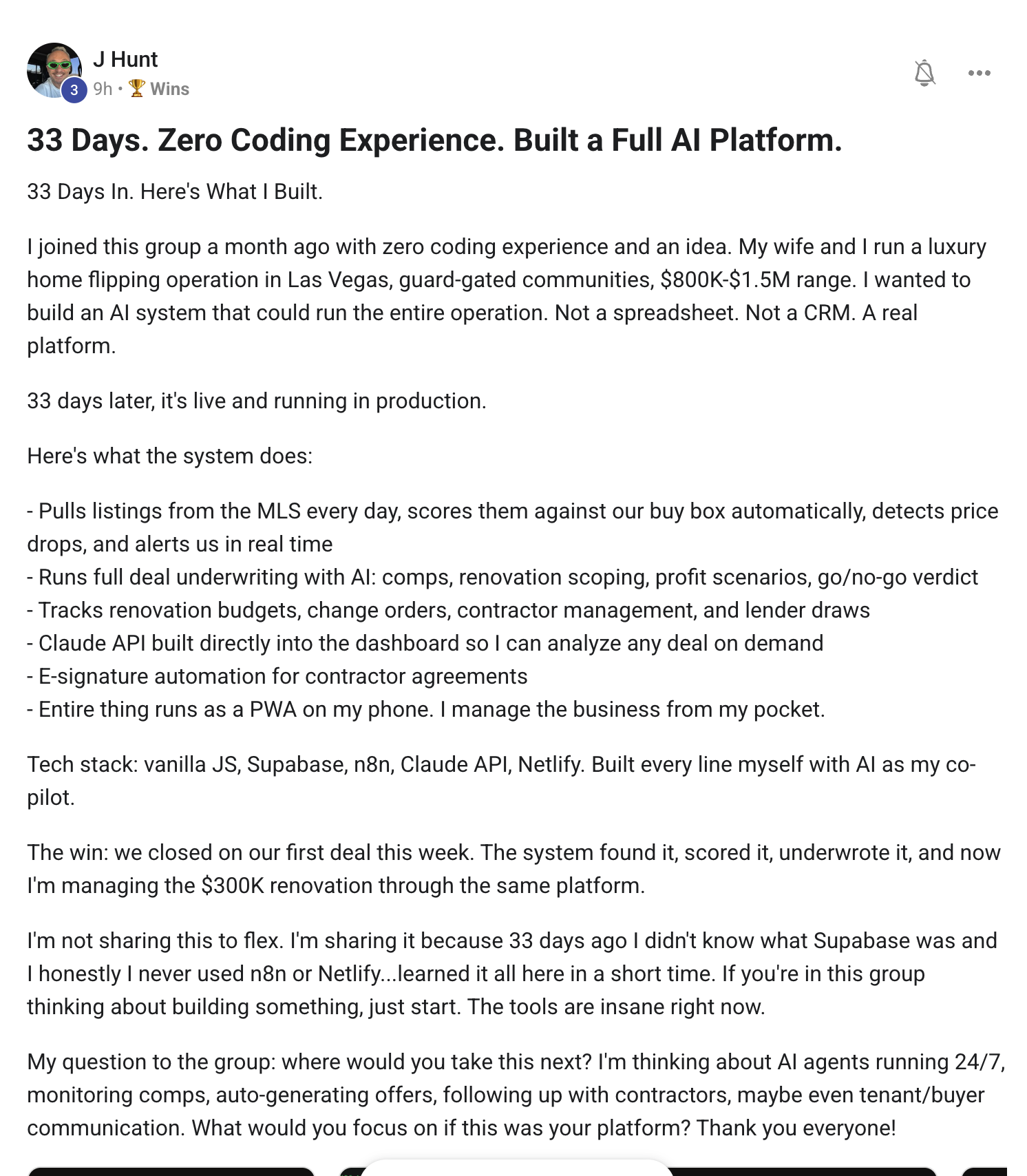 AI Profit Boardroom member testimonial #40