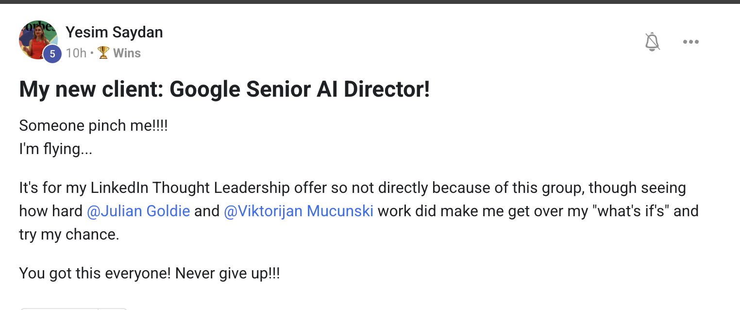 AI Profit Boardroom member testimonial #137