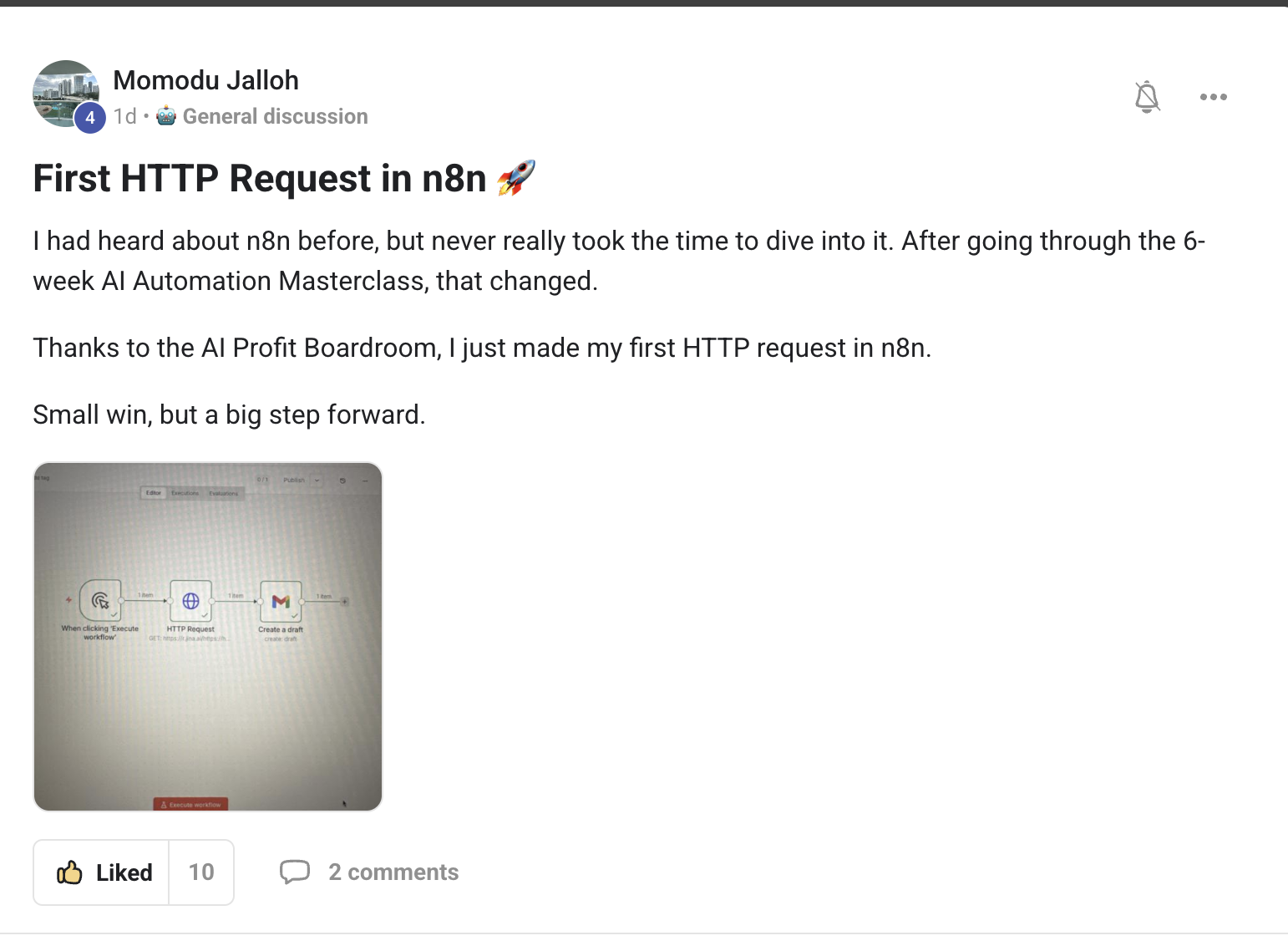 AI Profit Boardroom member testimonial #26