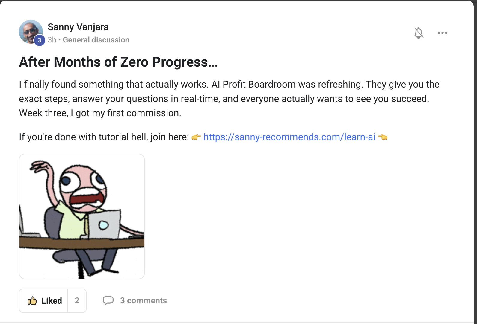 AI Profit Boardroom member testimonial #113