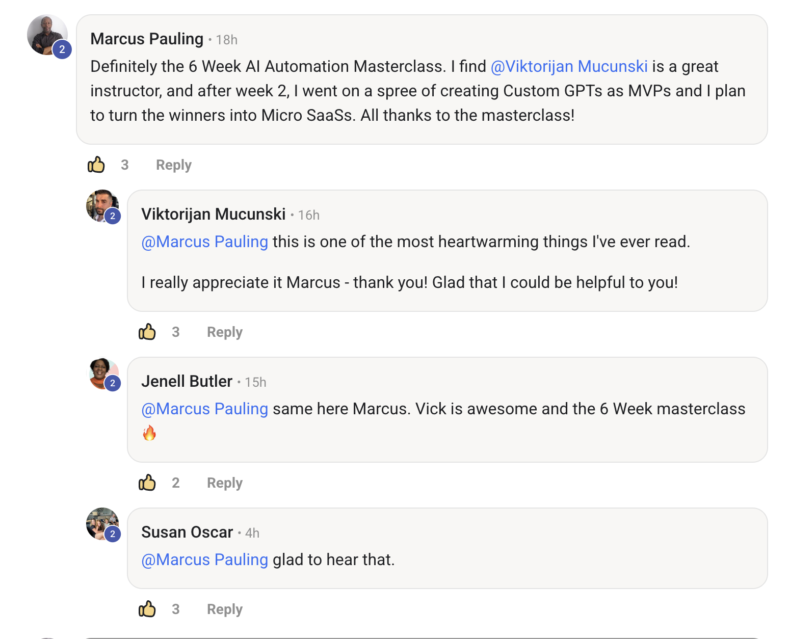 AI Profit Boardroom member testimonial #117