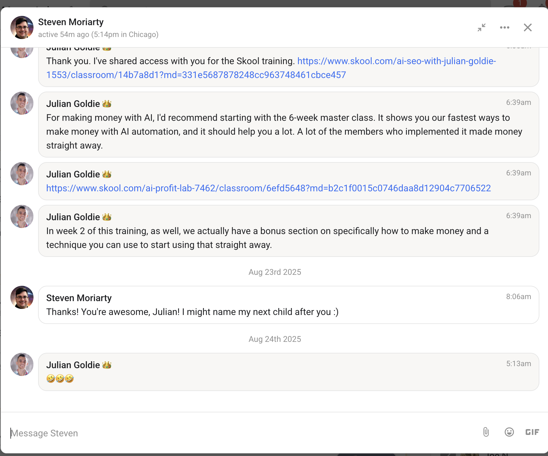 AI Profit Boardroom member testimonial #229
