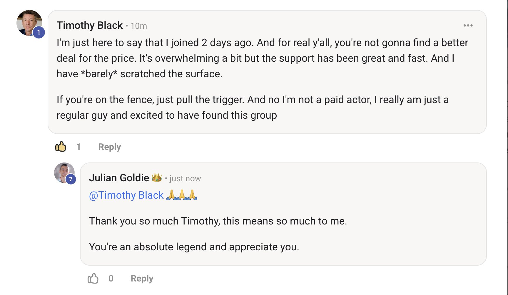 AI Profit Boardroom member testimonial #177