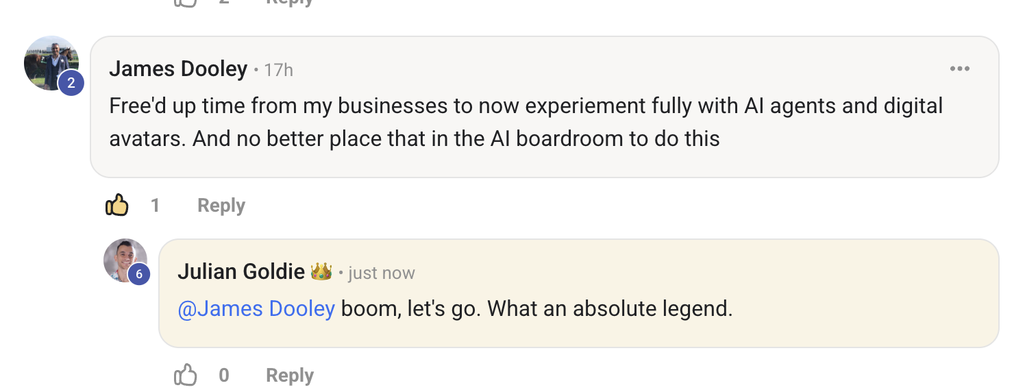 AI Profit Boardroom member testimonial #220