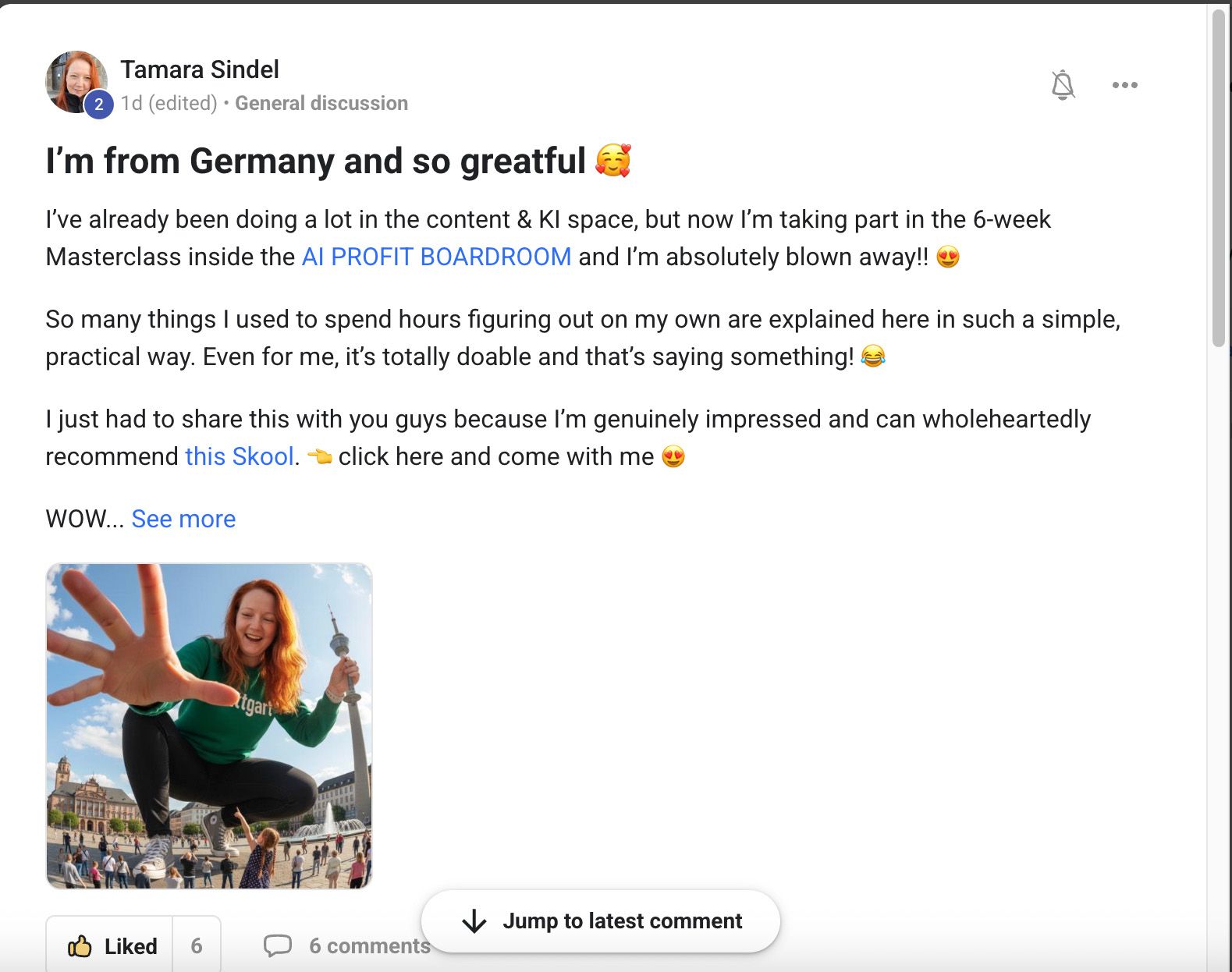 AI Profit Boardroom member testimonial #107