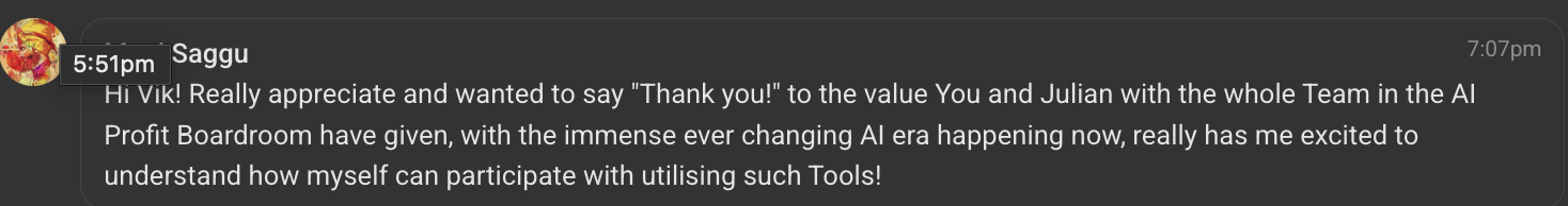 AI Profit Boardroom member testimonial #173
