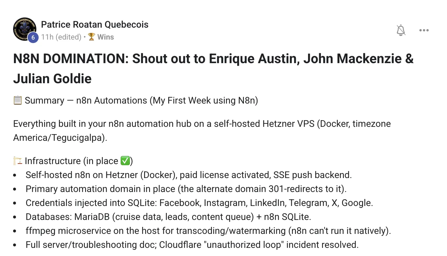 AIPB member win #109 — real screenshot