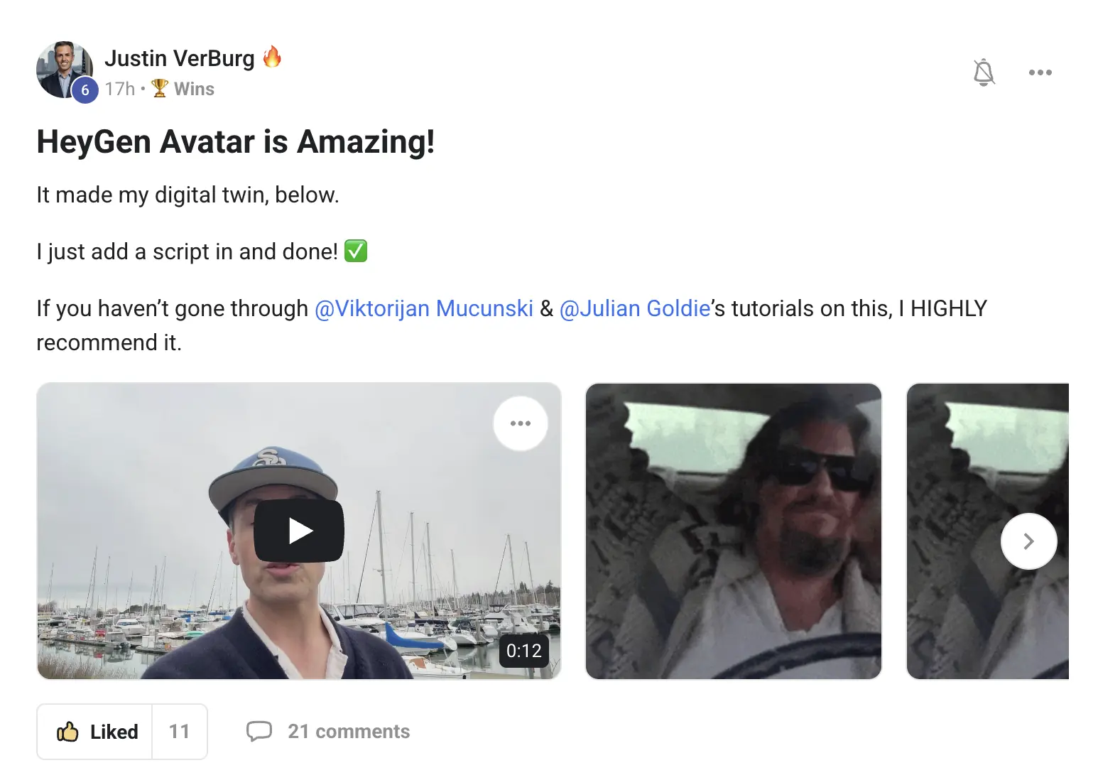AIPB member win #11 — real screenshot