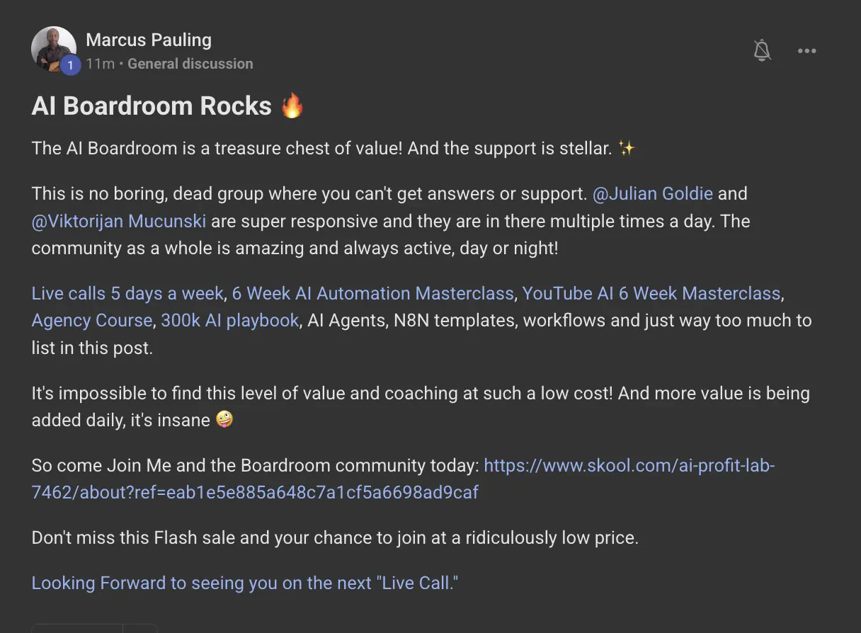 AIPB member win #128 — real screenshot