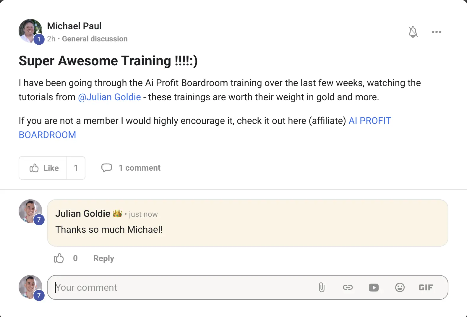 AIPB member win #136 — real screenshot