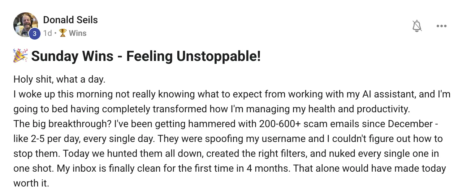 AIPB member win #149 — real screenshot