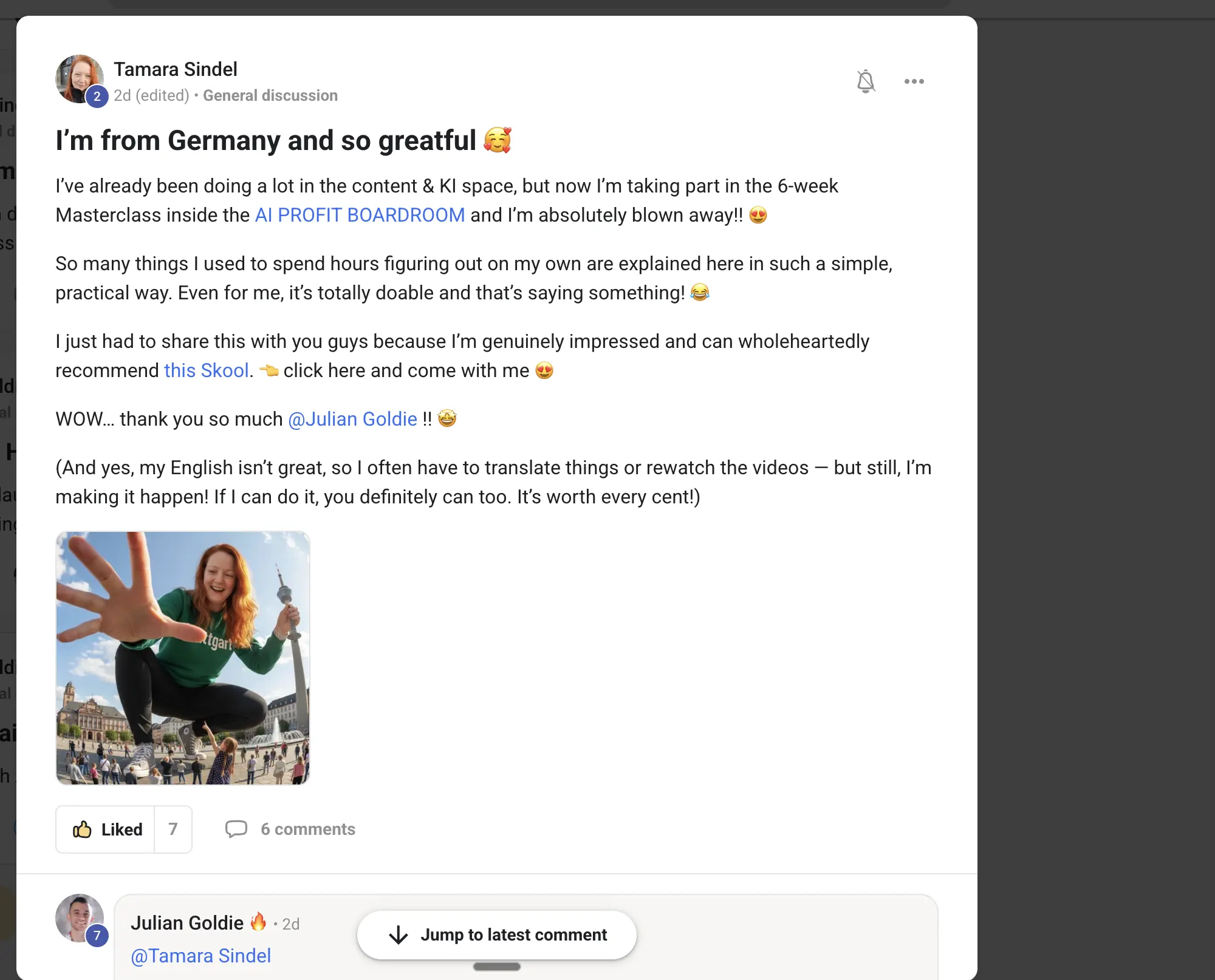 AIPB member win #15 — real screenshot