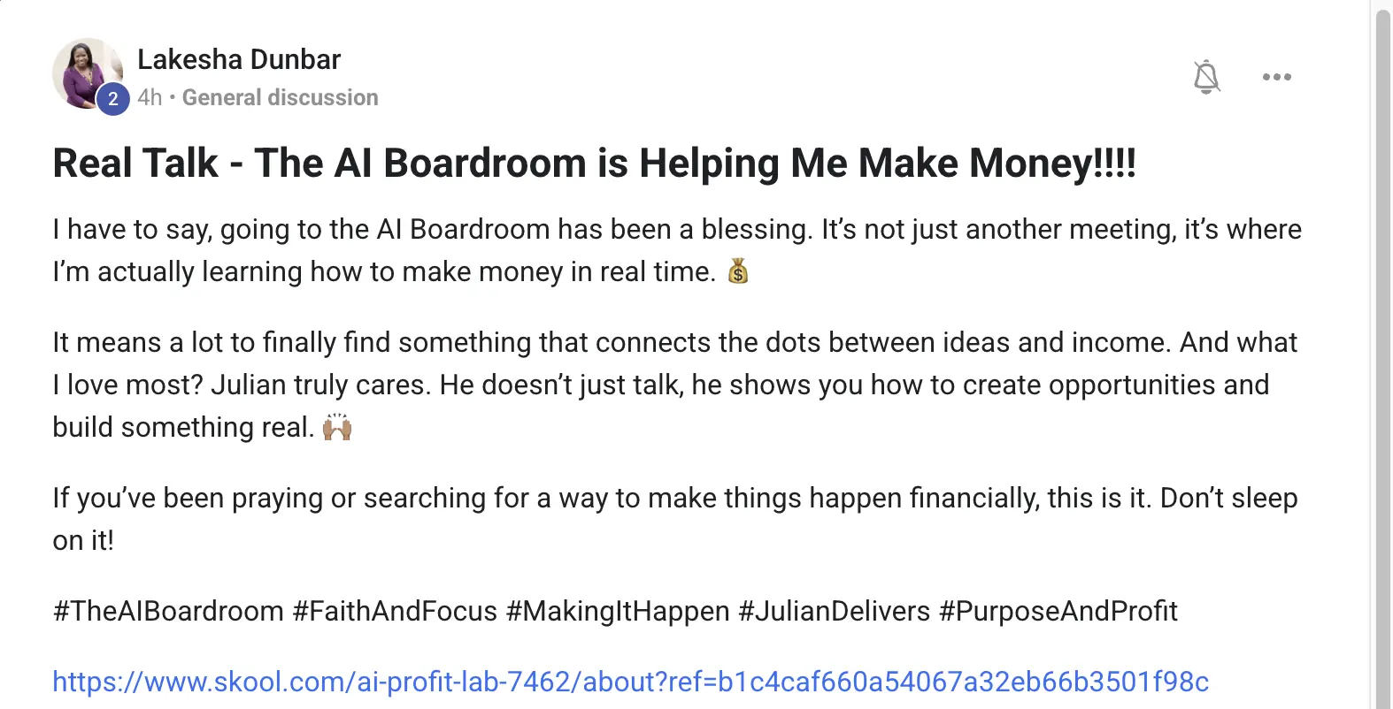 AIPB member win #175 — real screenshot