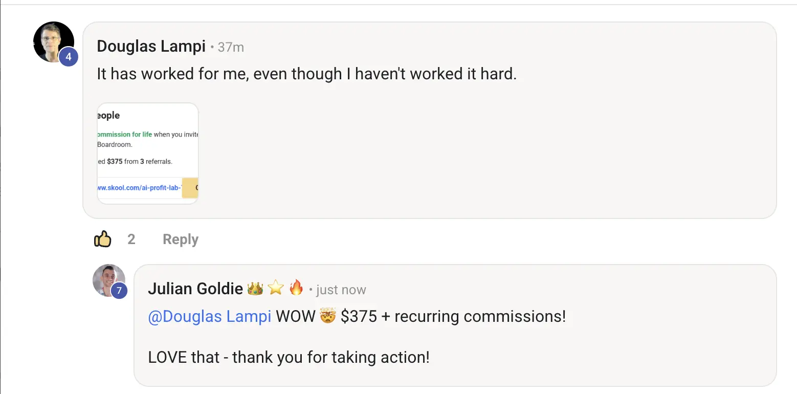 AIPB member win #190 — real screenshot