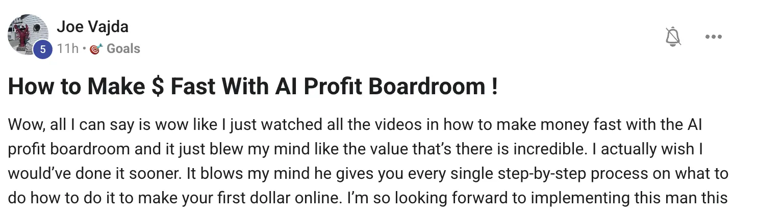 AIPB member win #198 — real screenshot