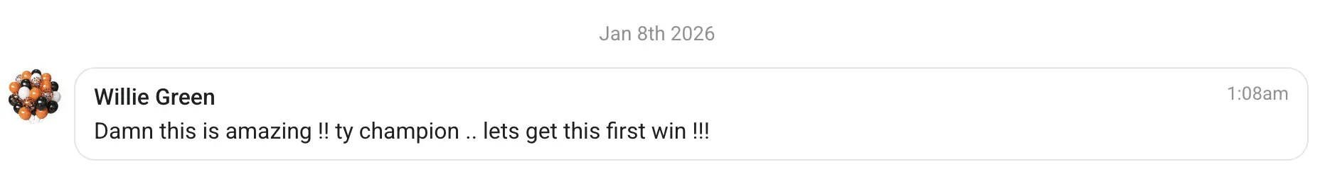 AIPB member win #281 — real screenshot