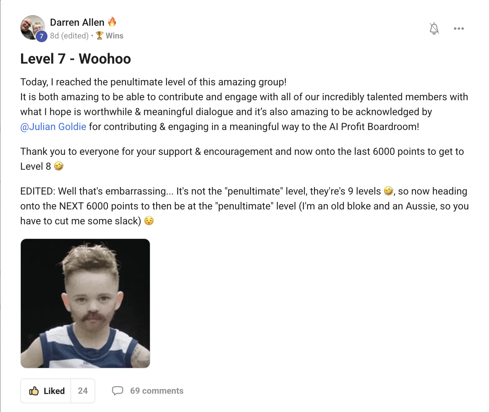 AIPB member win #36 — real screenshot