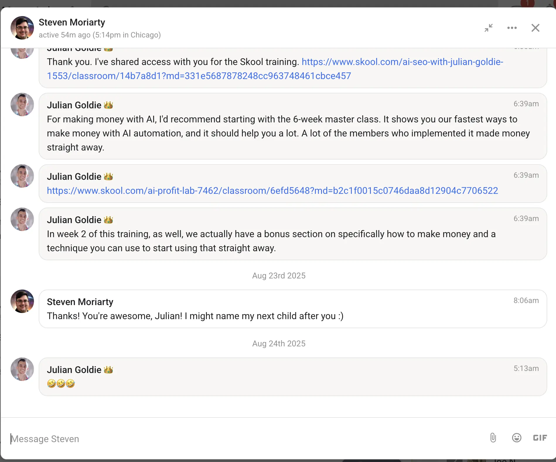 AIPB member win #52 — real screenshot