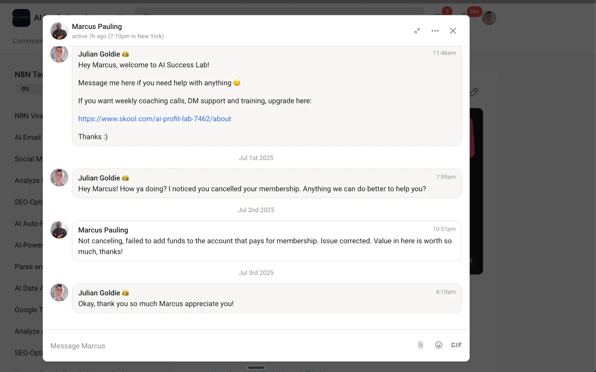 AIPB member win #59 — real screenshot
