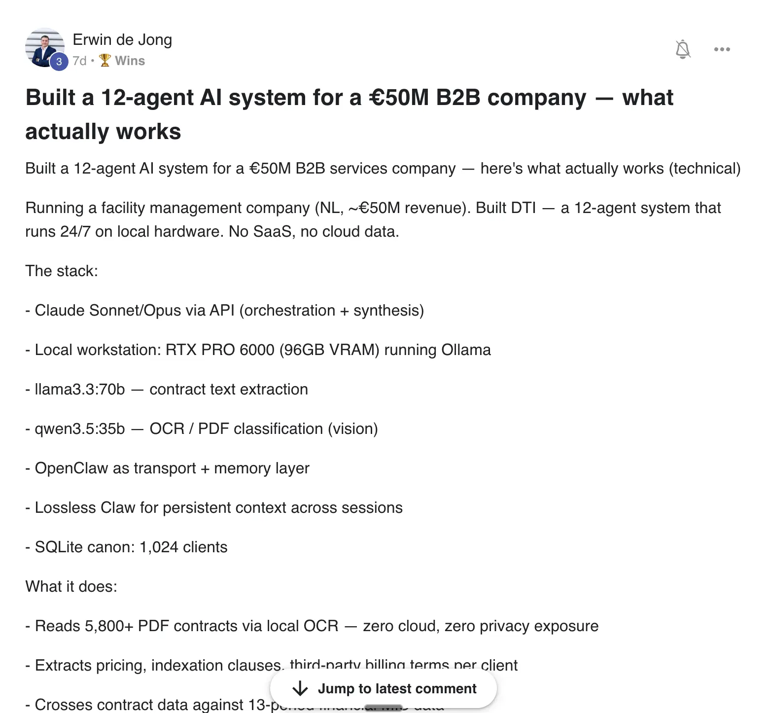 AIPB member win #77 — real screenshot