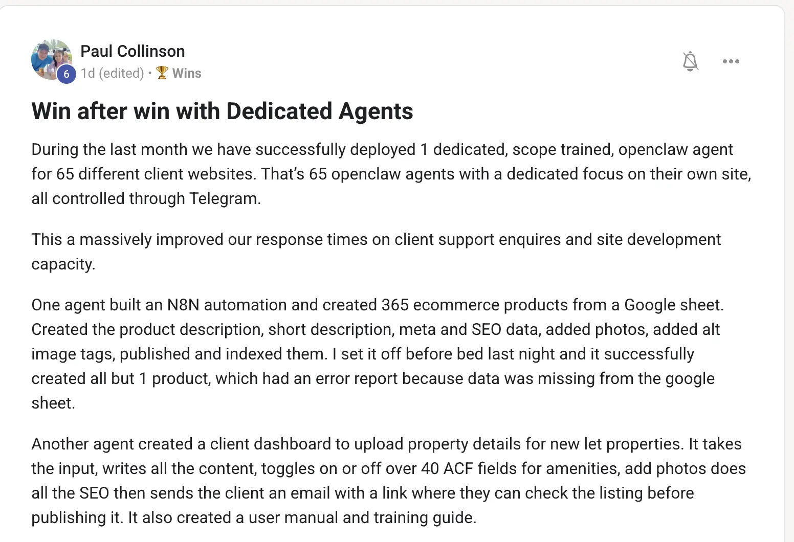 AIPB member win #90 — real screenshot