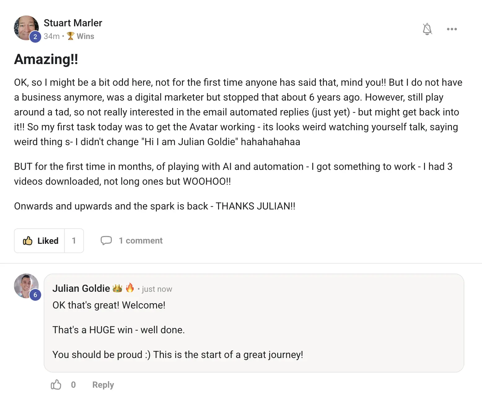 AIPB member win #97 — real screenshot